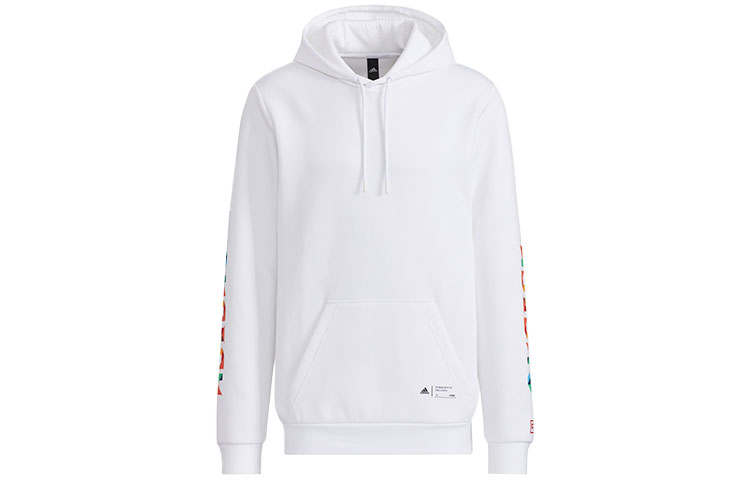 Adidas Adidas Sweatshirts Men's White Hooded Moderate Regular