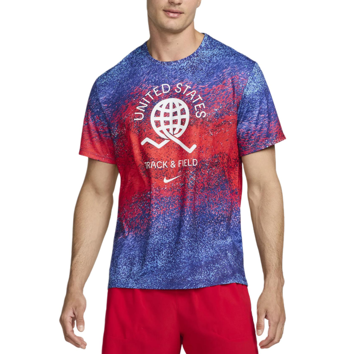 Nike Nike Usa Miler Men's Nike Dri-FIT Short-Sleeve Running Top