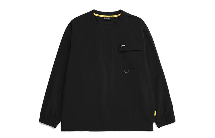 NATIONAL GEOGRAPHIC Sweatshirts Unisex Carbon Black CARBON BLack Crew Neck Thin Other