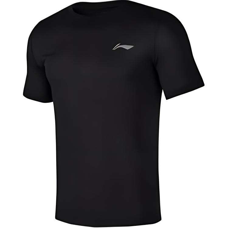 Li-Ning Li Ning T Shirts Men's Crew Neck Moderate Straight Fit