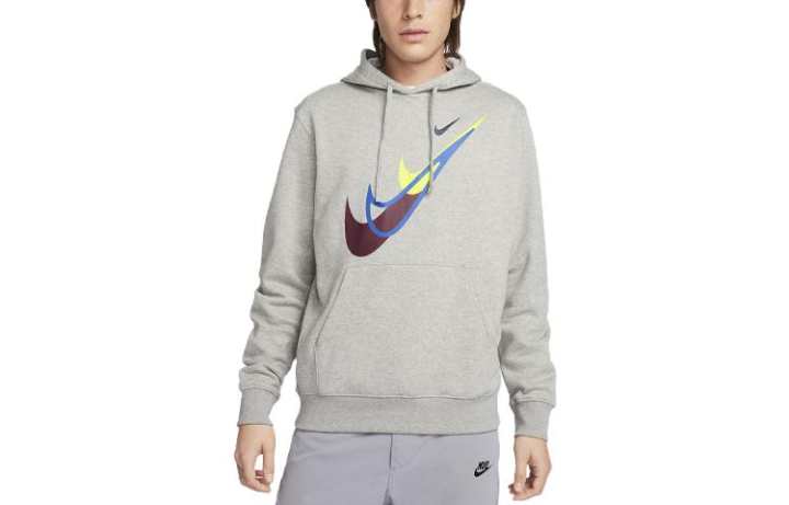 Nike Nike Sweatshirts Men's Gray Hooded Moderate