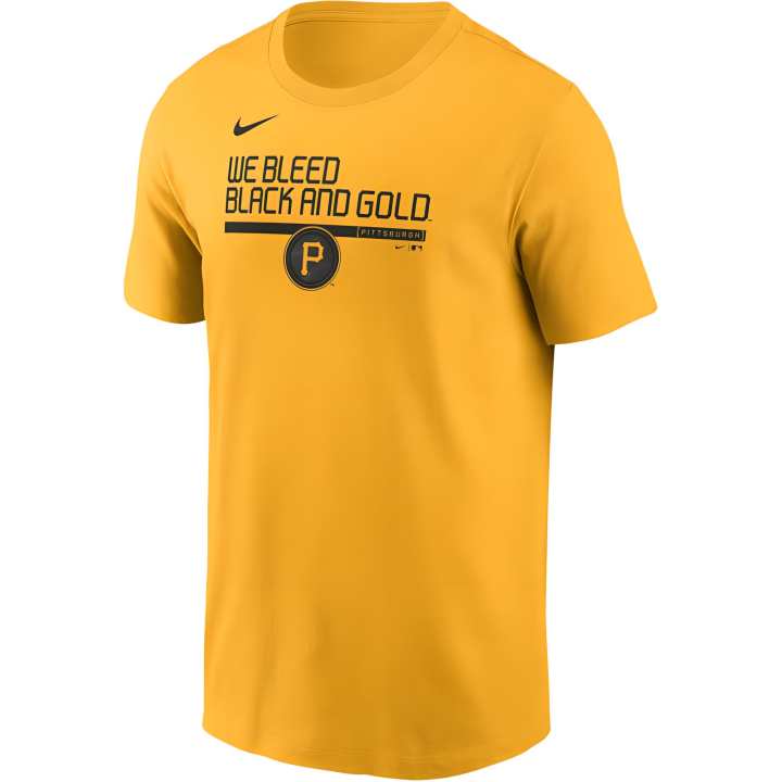 Nike Nike T Shirts Men's Gold Crew Neck Moderate Straight Fit