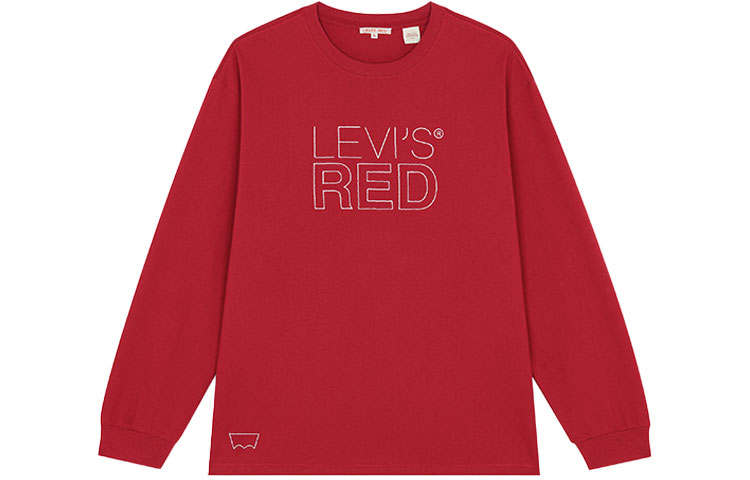 Levis Levis Sweatshirts Men's Red Crew Neck Moderate Regular
