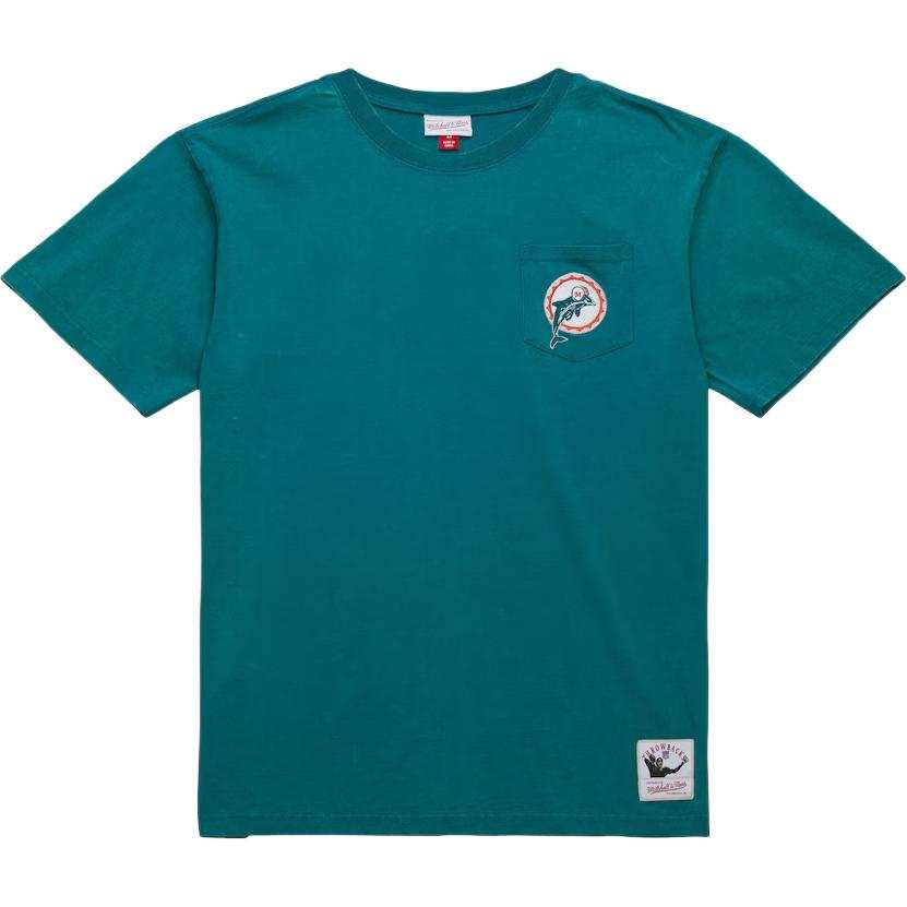 Mitchell Ness Mitchell Ness Aqua Miami Dolphins T Shirt Men's Green