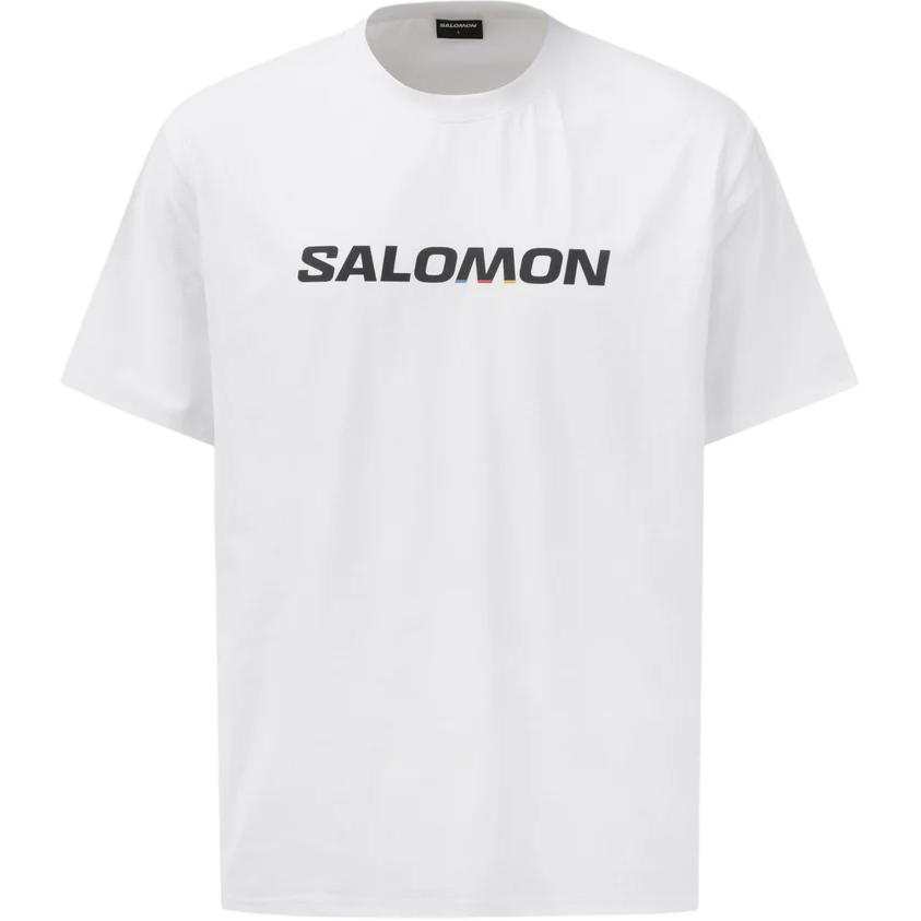 SALOMON T Shirts Men's White Crew Neck