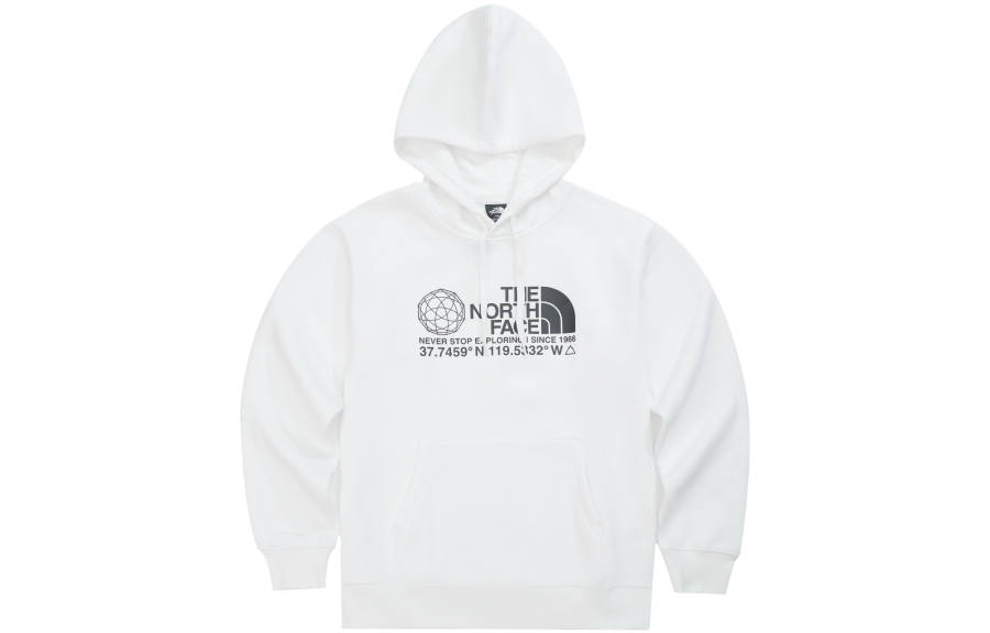THE NORTH FACE Urban Exploration Sweatshirts Unisex White Hooded Thickened Regular