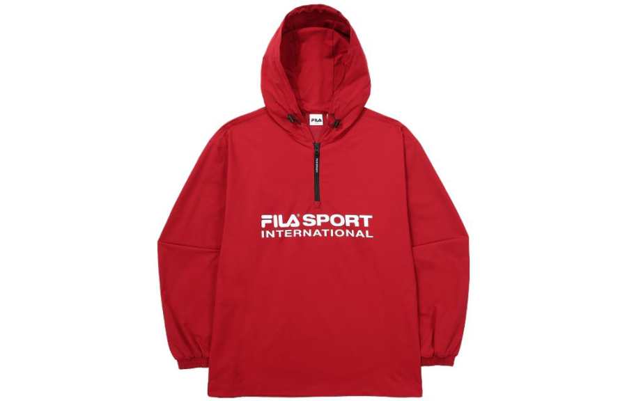 FILA Sweatshirts Men's Red Hooded Moderate Other