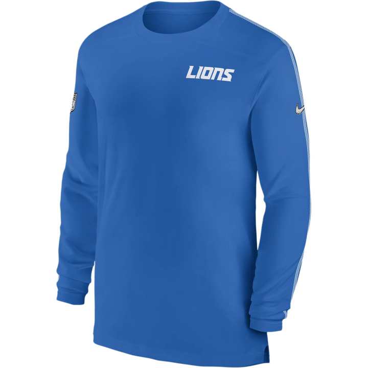 Nike Nike Detroit Lions Sideline Coach Men's Nike Dri FIT Nfl Long Sleeve Top