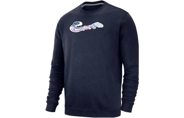 Nike Nike Sweatshirts Men's Navy Blue Crew Neck Moderate