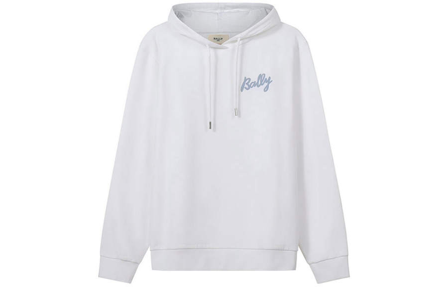 BALLY BALLY Sweatshirts Men's White Hooded Moderate Regular
