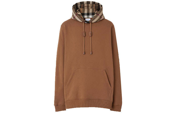 Burberry Check hood Cotton blend Hoodie