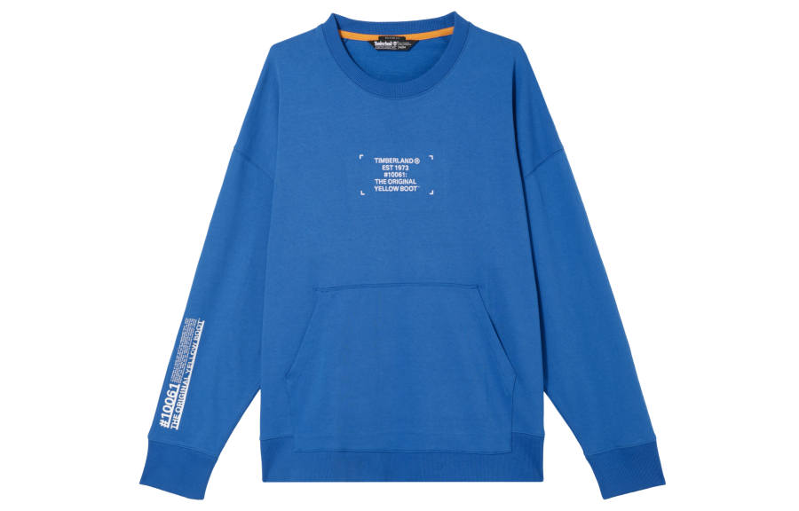 Timberland Sweatshirts Men's Blue Crew Neck Moderate Regular