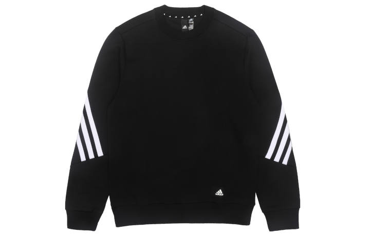 Adidas Adidas Sweatshirts Men's Black Crew Neck Moderate Regular