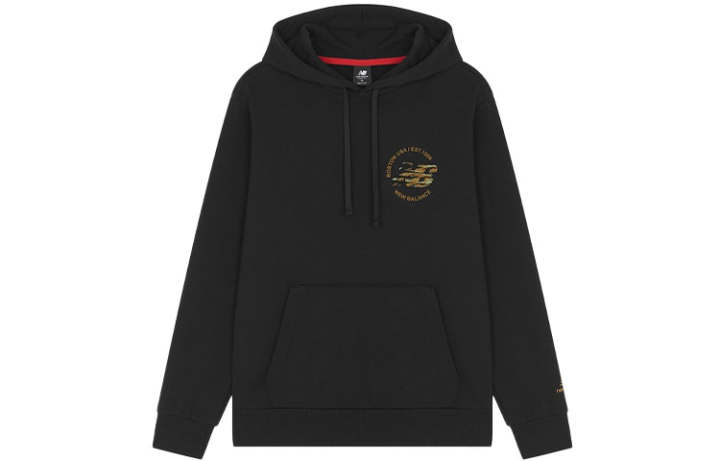 New Balance New Balance Sweatshirts Men's Black Hooded Moderate Regular