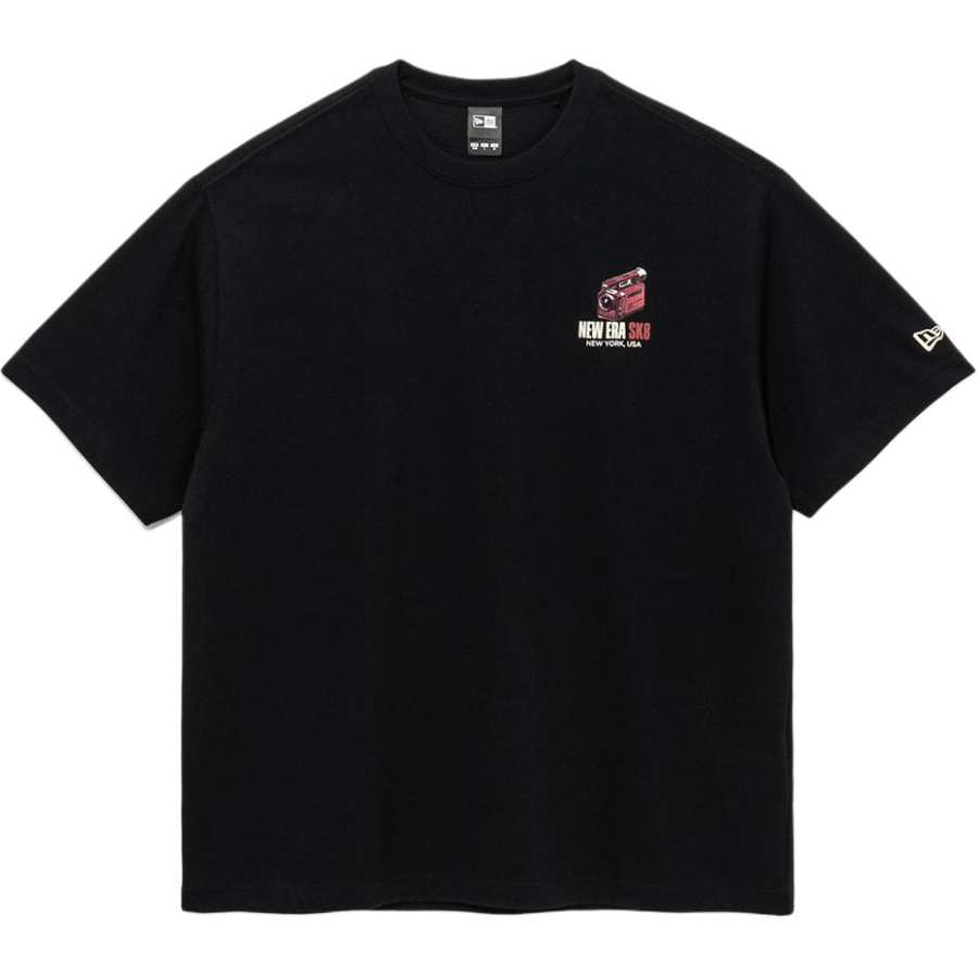New Era T Shirts Unisex Black Crew Neck