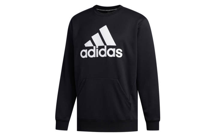 Adidas Adidas Sweatshirts Men's Black Crew Neck Moderate Regular