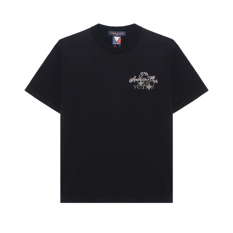 LOUIS VUITTON Embellished Short-Sleeved Cotton Crewneck