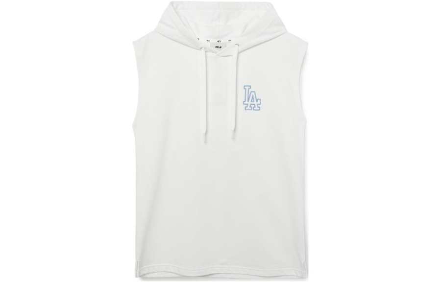 MLB MLB Los Angeles Dodgers Sweatshirts Men's White Hooded Moderate Regular