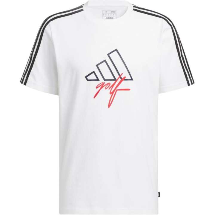 Adidas Adidas T Shirts Men's White Crew Neck Moderate Straight Fit