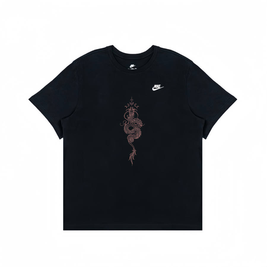 Nike Nike T Shirts Unisex Black Crew Neck Moderate Straight Fit