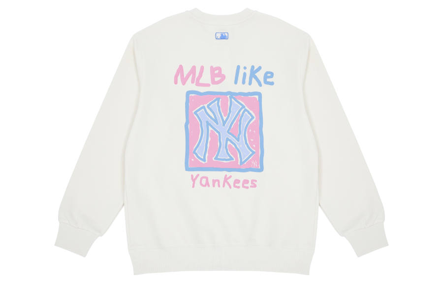 MLB MLB Like Collection Sweatshirts Unisex White Crew Neck Moderate Regular