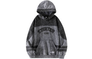 STARTER Sweatshirts Unisex Dark Gray Hooded Moderate Regular