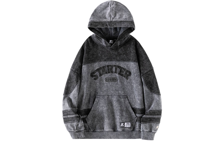 STARTER STARTER Sweatshirts Unisex Dark Gray Hooded Moderate Regular