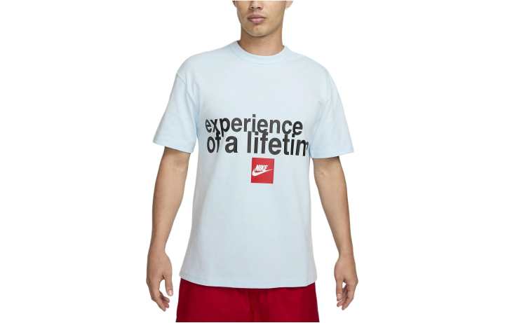 Nike Nike Drop Shoulder Sleeve T Shirt Men's Blue
