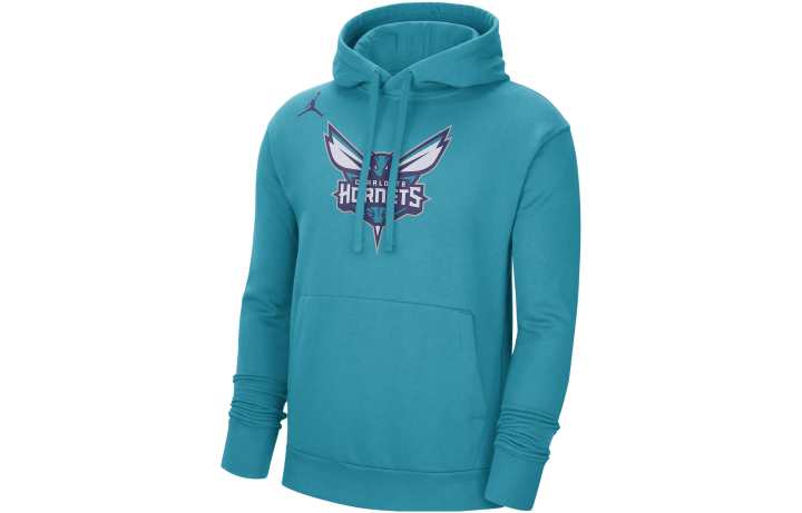 Nike Jordan Nba Charlotte Hornets Fleece Pullover Loose Fit Hoodie