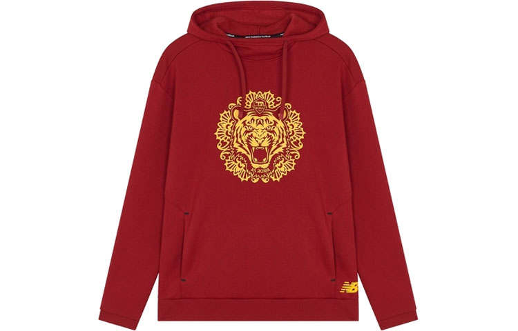New Balance New Balance Sweatshirts Men's Red Hooded Moderate