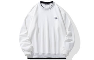 FireMonkey Sweatshirts Unisex Crew Neck Moderate Mock Two Piece