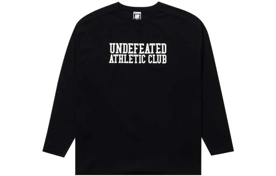 UNDEFEATED UNDEFEATED Letter Print Sweatshirt Men's Black