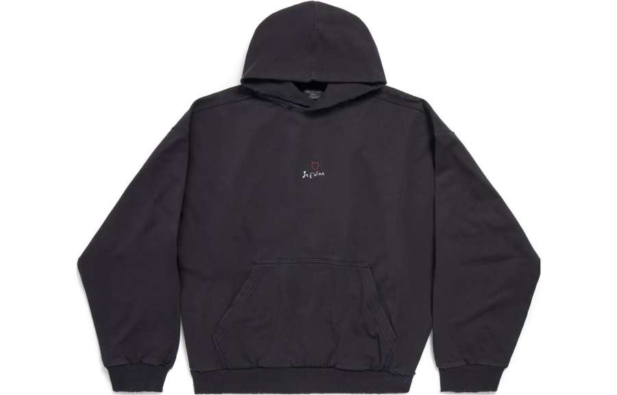 Balenciaga FW23 Sweatshirt Regular Fit Unisex Black