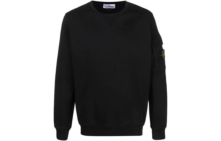 STONE ISLAND Garment Dyed Cotton Fleece Crewneck