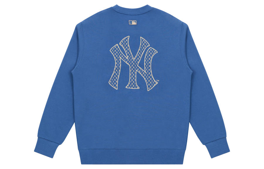 MLB MLB Old Flower Sweatshirts Unisex Blue Crew Neck Moderate Regular