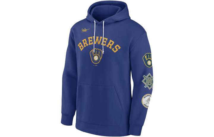 Nike Nike Sweatshirts Men's Blue Hooded Moderate Regular
