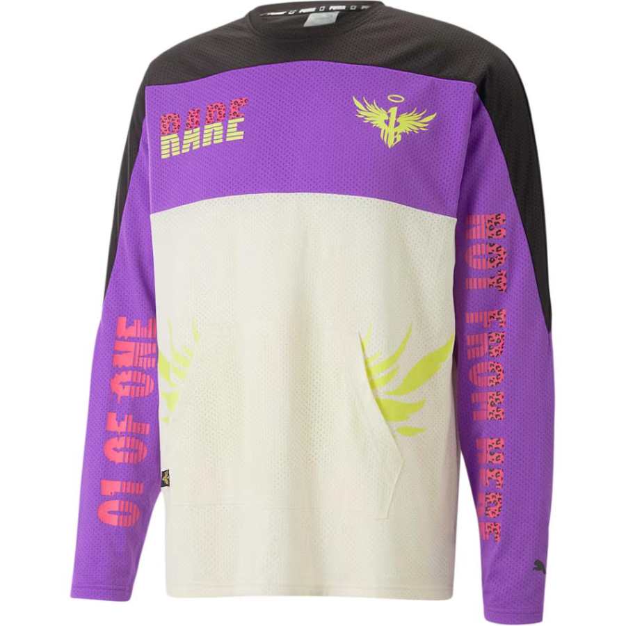 PUMA PUMA Sweatshirts Unisex White Crew Neck Moderate Regular