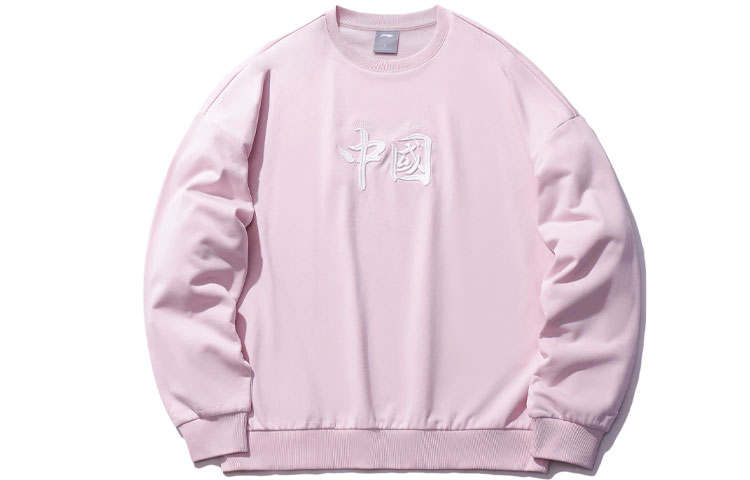 Li-Ning Li Ning Sports Fashion Collection Sweatshirt Unisex Pink