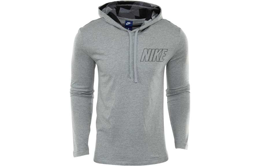 Nike Nike Sweatshirts Men's Light Gray Hooded Moderate Cardigan