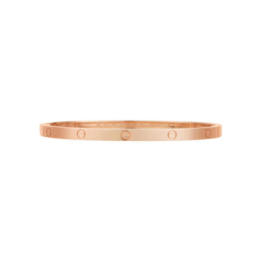 CARTIER LOVE 18K Gold Bangles Women's Rose Gold