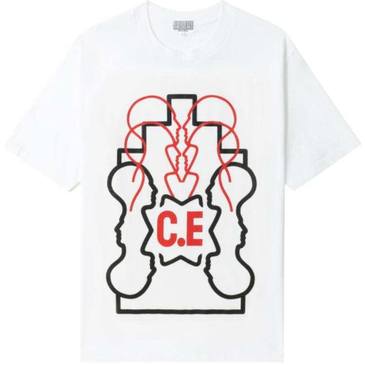 Cav Empt Wb Ziggurat Heads Ii Star C.E Red T Shirt