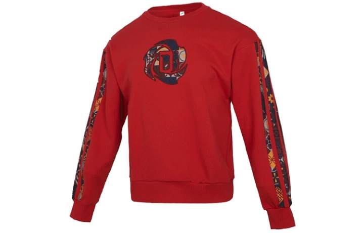 Adidas Adidas Sweatshirts Men's Red Crew Neck Moderate Regular