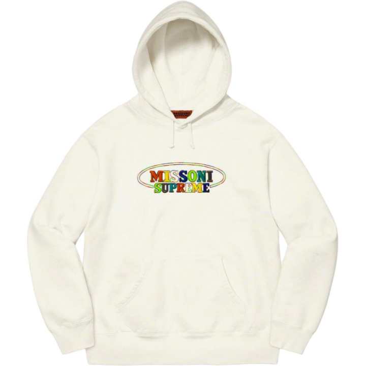 Supreme Supreme x Missoni logo-embroidered hoodie "FW21"