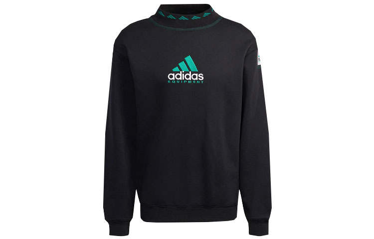 Adidas Originals Regen Puff Sweatshirts Men's Black Half Turtleneck Moderate Regular