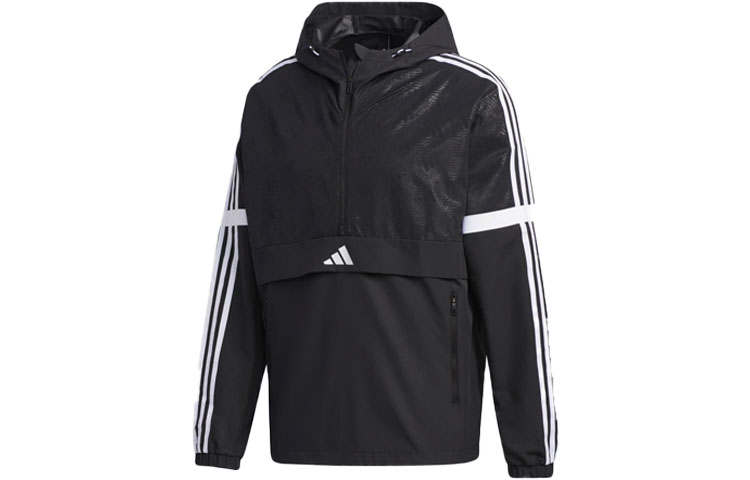 Adidas Adidas Sweatshirts Men's Black Hooded Moderate Regular