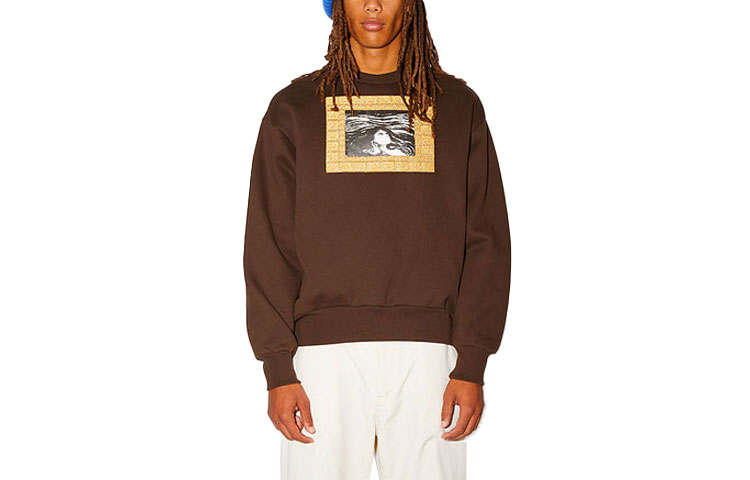 Acne Studios Acne Studios Sweatshirts Unisex Brown Crew Neck Moderate Regular