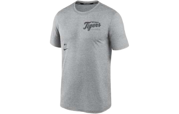 Nike Nike T Shirts Men's Gray Crew Neck Moderate Straight Fit