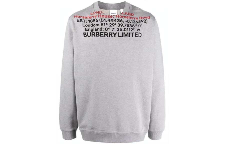 Burberry Burberry Location Print Sweatshirt
