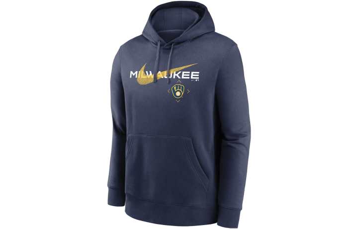Nike Nike Sweatshirts Men's Dark Blue Hooded Moderate Regular