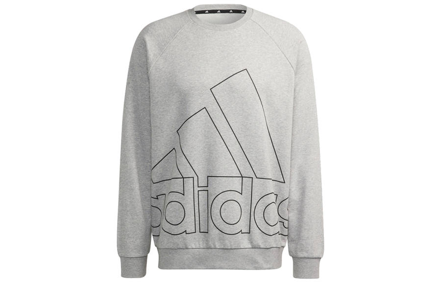 Adidas Adidas Sweatshirts Men's Light Gray Crew Neck Moderate Regular